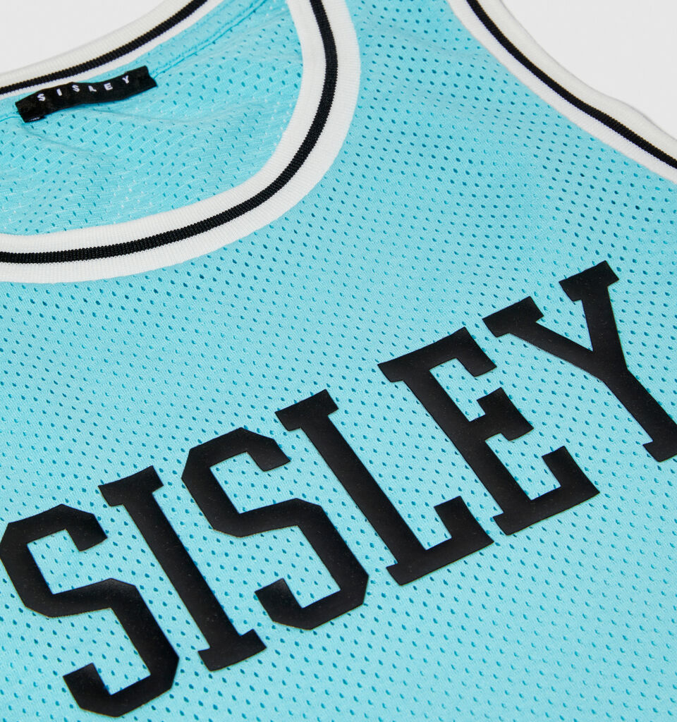 Color block mesh tank top - boys' tank tops - Bright Blue | Sisley Young image number 2